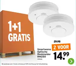 GAMMA Smartwares Optische Rookmelder RM250 aanbieding