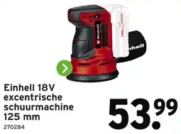 GAMMA Einhell 18V excentrische schuurmachine aanbieding