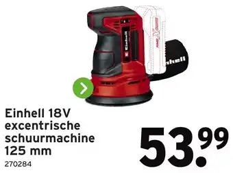 GAMMA Einhell 18V excentrische schuurmachine aanbieding