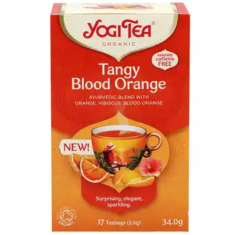 Holland & Barrett Yogi Tea Tangy Blood Orange - 17 theezakjes aanbieding