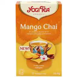 Holland & Barrett Yogi Tea Mango Chai - 17 theezakjes aanbieding