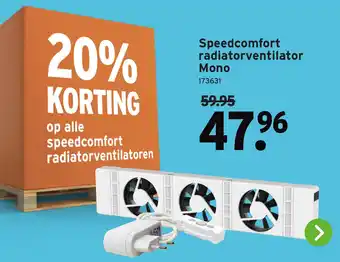 GAMMA Speedcomfort radiatorventilator Mono aanbieding