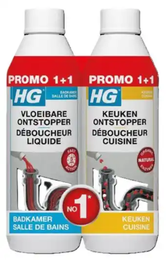 De Online Drogist HG Vloeibare Badkamer + Keuken Ontstopper Promopack aanbieding