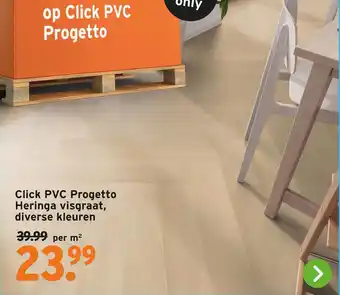 GAMMA Click PVC Progetto Heringa visgraat, diverse kleuren aanbieding