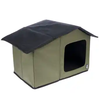 Zooplus TIAKI kattenhuis Camo 58x42x37cm aanbieding