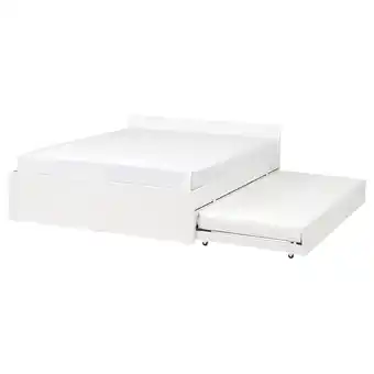 IKEA Wit vihals daybed met onderschuifbed, gestroomlijnd, minimalistisch design aanbieding