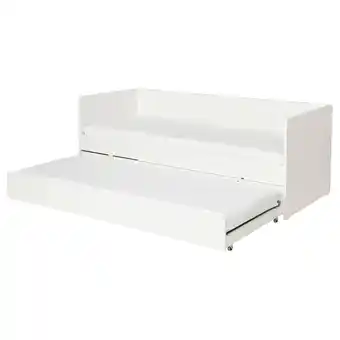 IKEA Wit minimalistisch daybed met uittrekbaar onderschuifbed Modern, simplistisch ontwerp aanbieding