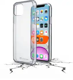 MediaMarkt Cellularline Cellular-line Case Clear Duo Voor Apple Iphone 11 Transparant aanbieding