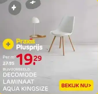 Praxis Decomode laminaat aqua kingsize aanbieding