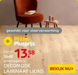 Praxis Decomode laminaat lions aanbieding