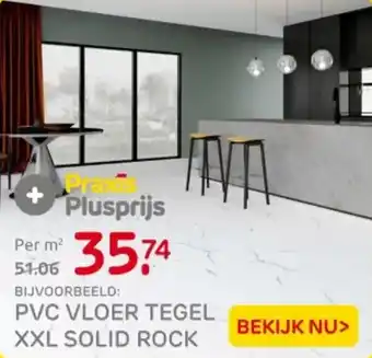 Praxis PVC vloer tegel xxl solid rock aanbieding