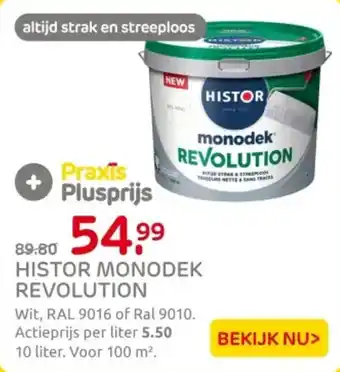 Praxis Histor monodek revolution aanbieding