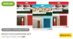 Praxis Bosch schuurpapier set aanbieding
