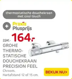 Praxis Grohe thermostatische douchekraan precision feel aanbieding
