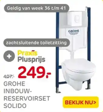 Praxis Grohe inbouw reservoirset solido aanbieding
