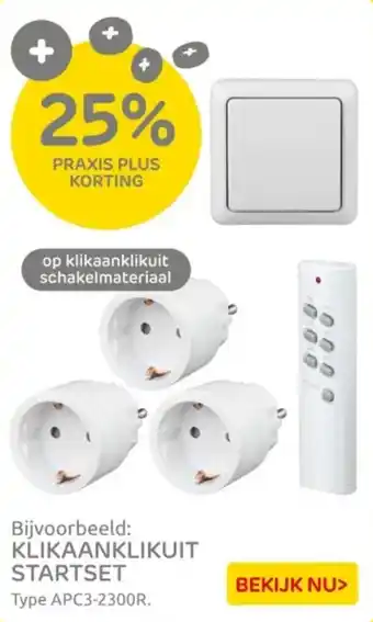 Praxis Klikaanklikuit startset aanbieding