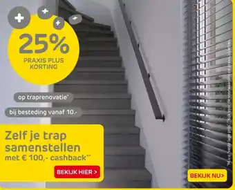 Praxis op traprenovatie aanbieding