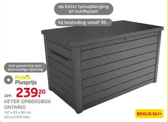 Praxis Keter opbergbox ontario aanbieding