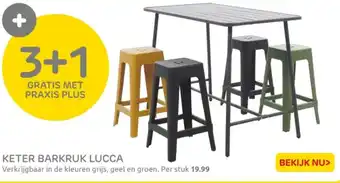 Praxis Keter barkruk lucca aanbieding