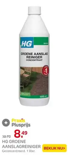 Praxis HG groene aanslagreiniger aanbieding