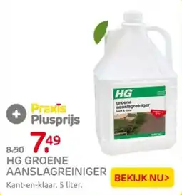 Praxis HG groene aanslagreiniger aanbieding