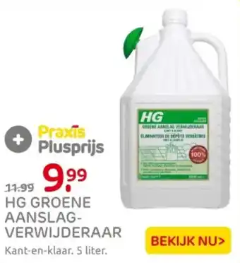 Praxis HG groene aanslag verwijderaar aanbieding