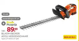 Praxis Black+decker accu heggenschaar aanbieding