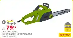 Praxis Central park elektrische kettingzaag aanbieding