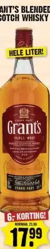 Dirk GRANT'S BLENDED SCOTCH WHISKY aanbieding