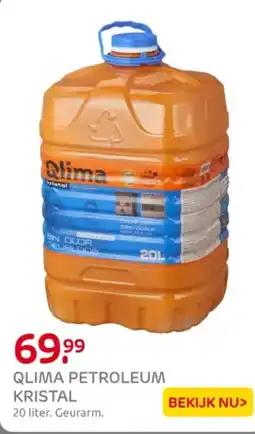 Praxis Qlima petroleum kristal aanbieding