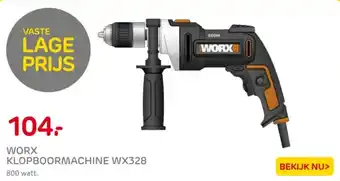 Praxis Worx klopboormachine WX328 aanbieding