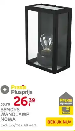 Praxis Sencys wandlamp νομα aanbieding