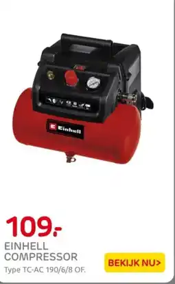 Praxis Einhell compressor aanbieding