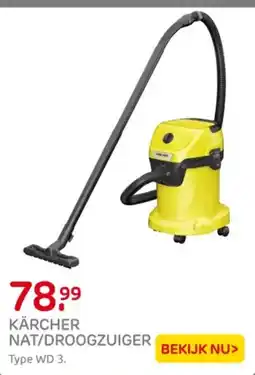 Praxis Kärcher nat/droogzuiger aanbieding