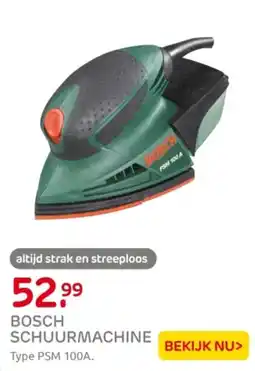 Praxis Bosch schuurmachine aanbieding
