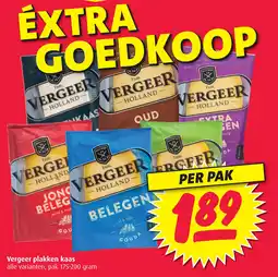 Boni Vergeer plakken kaas aanbieding