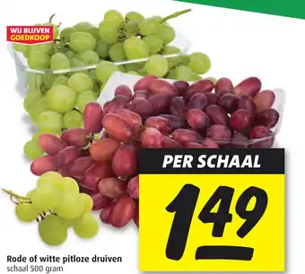 Boni Rode of witte pitloze druiven aanbieding