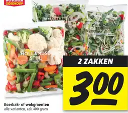 Boni Roerbak of wokgroenten aanbieding