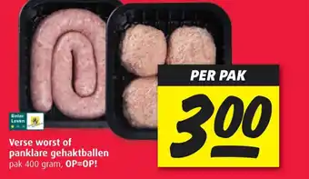 Boni Verse worst of panklare gehaktballen aanbieding
