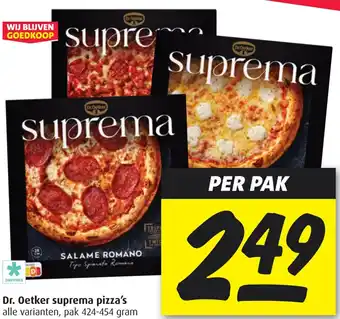 Boni Dr. Oetker suprema pizza's aanbieding