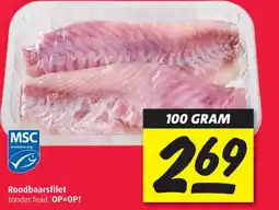 Boni Roodbaarsfilet zonder huid aanbieding