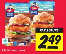 Boni Iglo fish burgers classic aanbieding