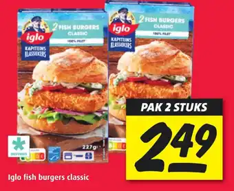 Boni Iglo fish burgers classic aanbieding