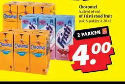 Boni Chocomel of Fristi rood fruit aanbieding
