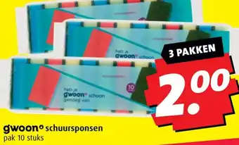 Boni gwoon schuursponsen aanbieding