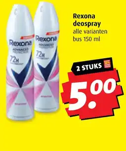 Boni Rexona deospray aanbieding