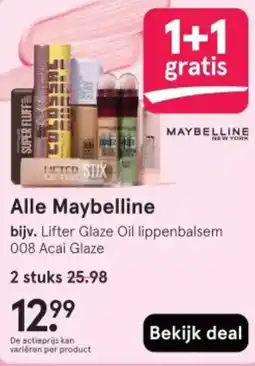 Etos Alle Maybelline aanbieding