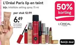 Etos L'Oréal Paris lip en teint aanbieding