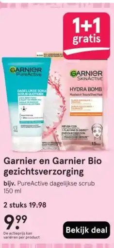 Etos Garnier en Garnier Bio gezichtsverzorging aanbieding