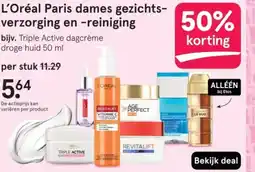 Etos L'Oréal Paris dames gezichts verzorging en reiniging aanbieding